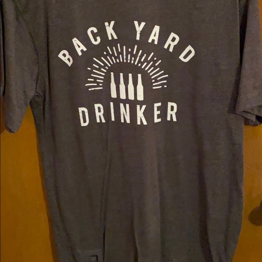 Medium “back yard drinker” unisex shirt